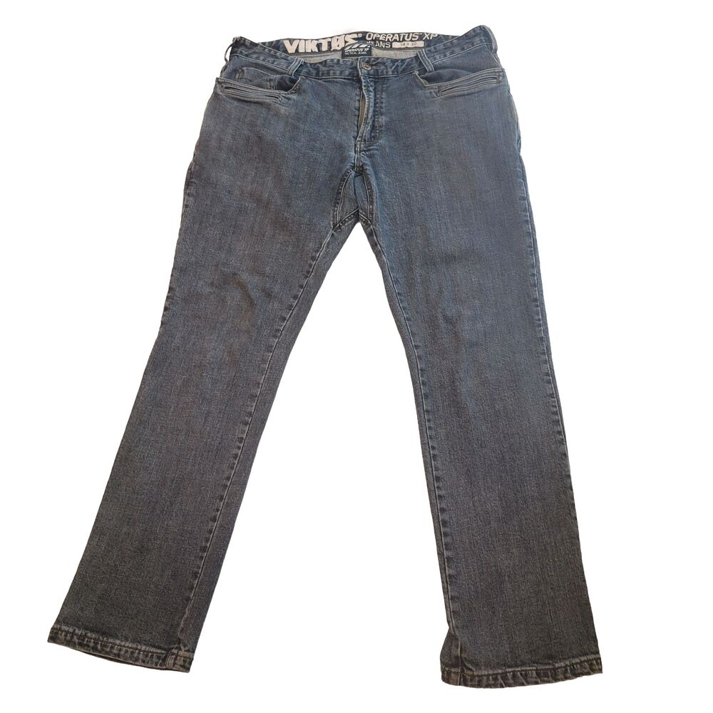 Viktos Operatus XP Tactical Jeans Mens 34x30 Stretch Blue Denim Pants